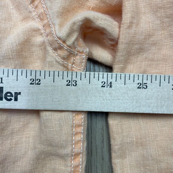 Tommy Bahama Shirt Mens Large Linen Button Up Long Sleeve Embroidered Casual - Picture 11 of 13